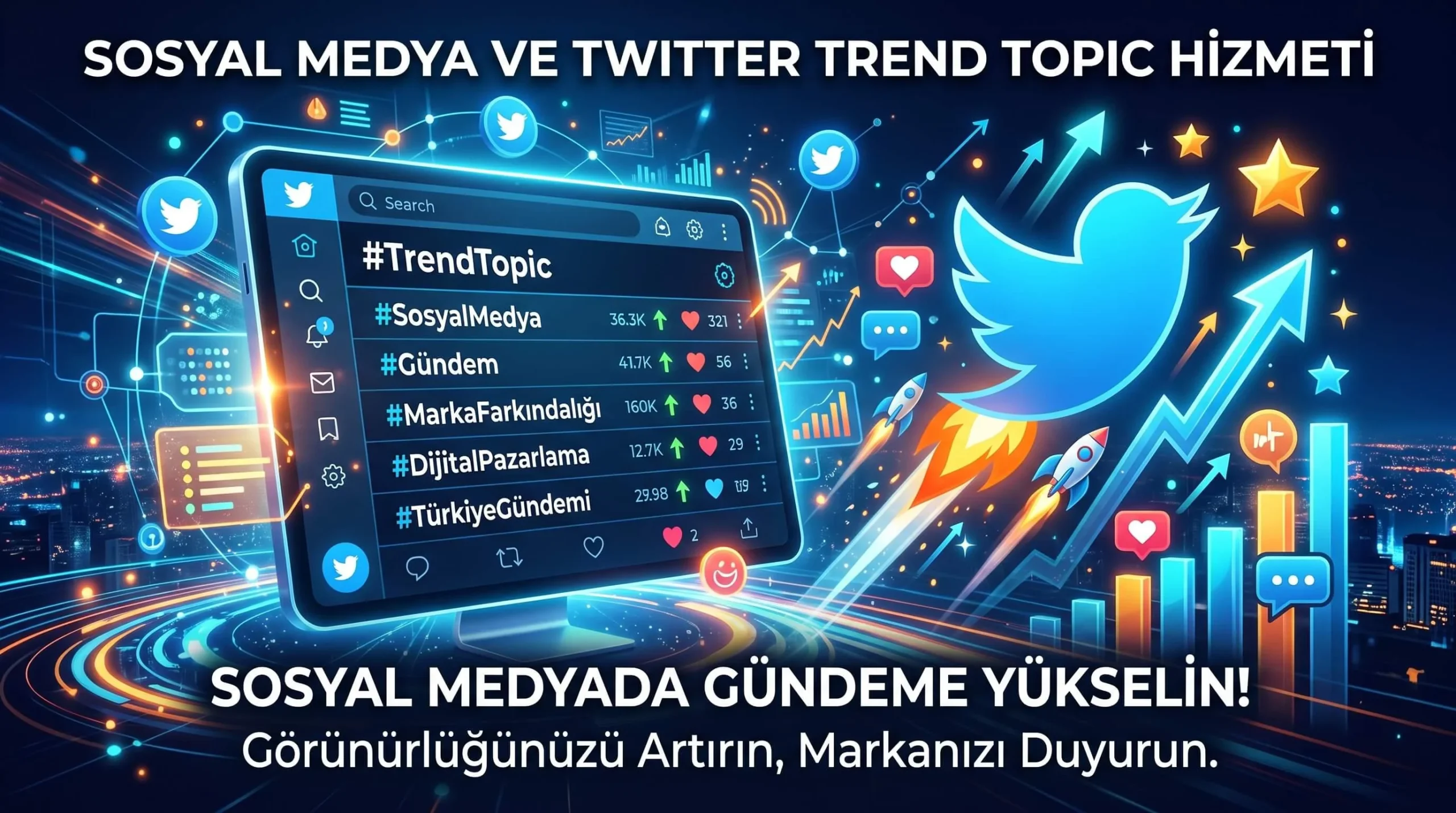 Twitter Gündem Satın Al Hizmeti Nedir? X Trend Topic ile Daha Fazla Görünürlük Rehberi